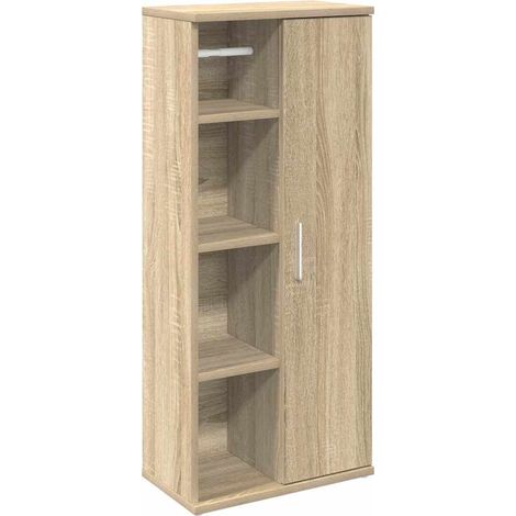 Maison Exclusive - Mueble de baño con portarrollos roble Sonoma 3