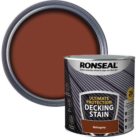 Ronseal Ultimate Protection Decking Stain Rich Mahogany 2.5 litre