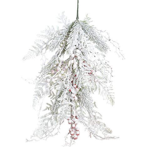 Arbre artificiel à l'envers, décoration de vacances romantique et réaliste, 55cm (1/5)
