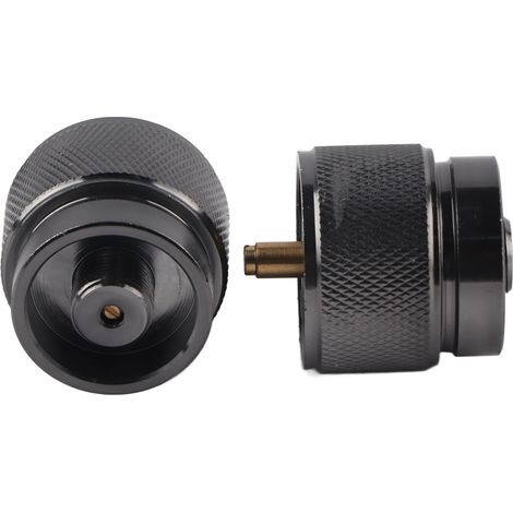 Lot de 2 adaptateurs pour bouteille de gaz cassette, parfaits pour le camping et les pique-niques en plein air. (1/5)