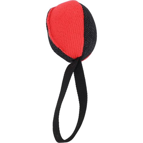 Jouets de Football pour chiens, balle de tir à la corde interactive pour soulager l'anxiété, jouet pour berger allemand, Malinois belge, noir + rouge