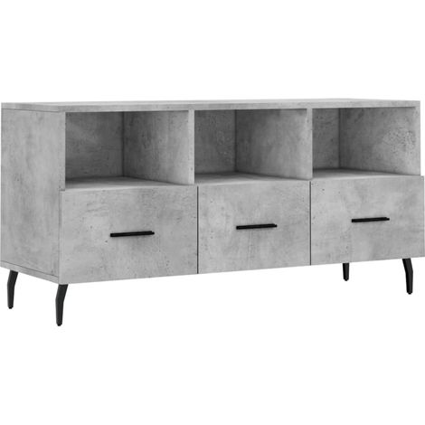 Mobile TV multimediale scaffale per televisione televisore buffet sala da pranzo soggiorno camera da letto 102 x 36 x 50 cm pannelli compositi grigio 020025593