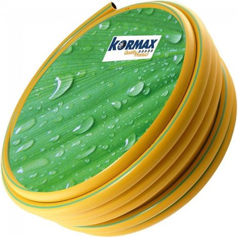 KORMAX manguera amarilla c/malla 19mm ralla 15 bar rollo 50 m