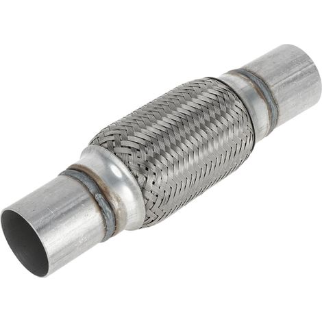 Tuyau D'Échappement De Véhicule 1,88 Pouce OD Tuyau D'Échappement Tressé Flexible Tube De Tuyau Flexible Universel De Couleur Argent 1 Pièce (1/5)