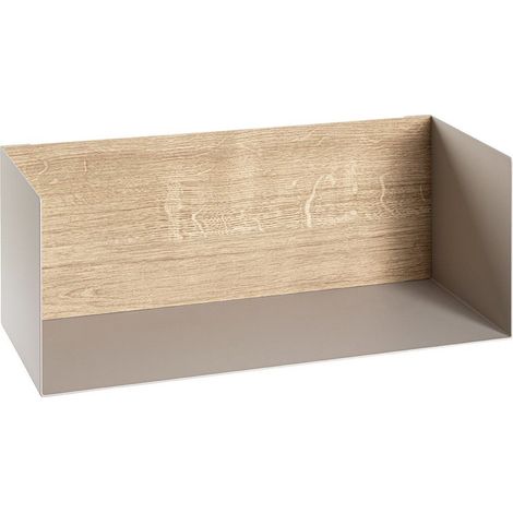 Étagère Murale Design "Korfu" 45cm Gris & Chêne (1/5)