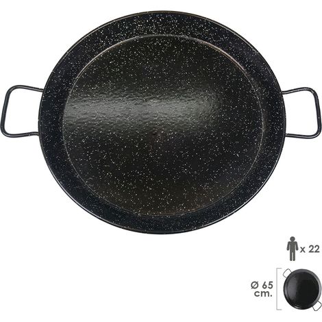 Paellera valencienne émaillée 22 personnes/65 cm
