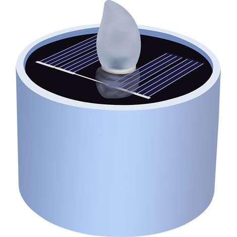 Bougies solaires d'extérieur étanches Bougies chauffe-plat réutilisables Bougies chauffe-plat LED blanc chaud scintillant sans