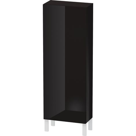 Armario Duravit L-CUBE 500x243x1320mm apertura derecha negro alto brillo (1/5)