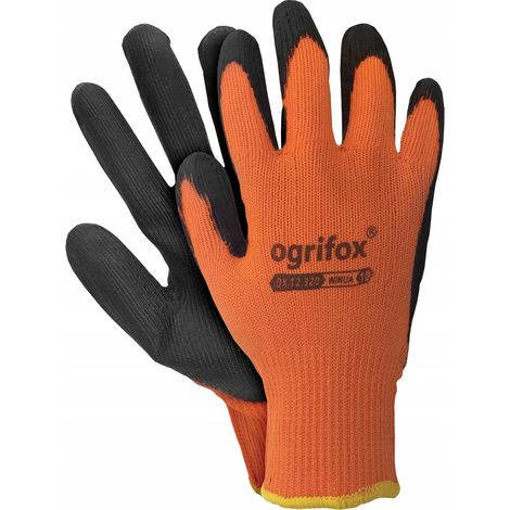 Arbeitshandschuhe / Isoliert / Orange-Schwarz / Größen: 10 - XL / OX-WINUAPB