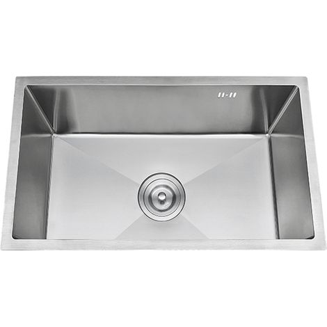 ViandPro Rectangular Undermount Sink 800 x 450 mm - Stainless Steel