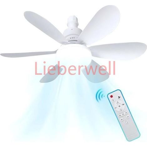 40W Ceiling Fan with Lights 3 Brightness Levels 3 Speeds Timer Remote Control Ceiling Fan (1/4)