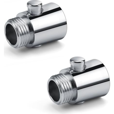 Shower Stop Valve, 2 Pieces G1/2 Shower Head Shut-Off Valve, Water Saver for Shower Made of High-Quality ABS Material, Suitable for Kitchen or Shower (1/3)
