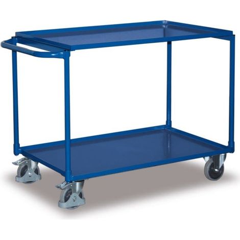 VARIOfit Tischwagen mit 2 Ladeflächen 995 x 595 mm Schiebegriff waagerecht (1/2)