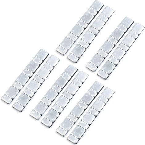 JUEGO 10 TIRAS CONTRAPESAS ADHESIVAS PARA EQUILIBRADO DE RUEDAS  TIRA 60 GRAMOS (1/5)