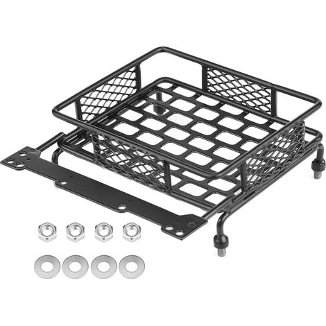 Support de toit pour plateau à bagages en acier, accessoire de modèle de véhicule pour voiture sur chenilles 1/10 RC (S) (1/5)