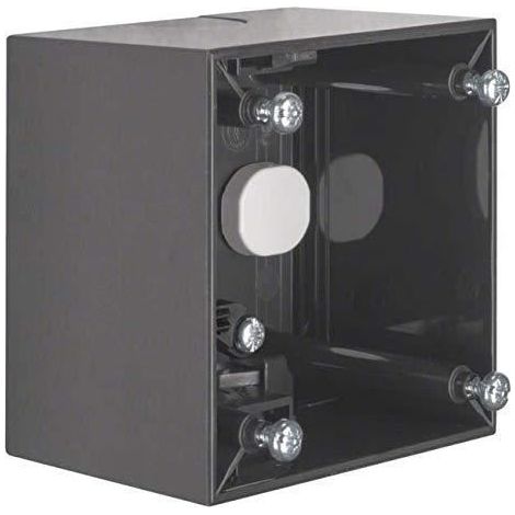 Boîtier de finition Hager integro flow anthracite glossy 86x86 mm