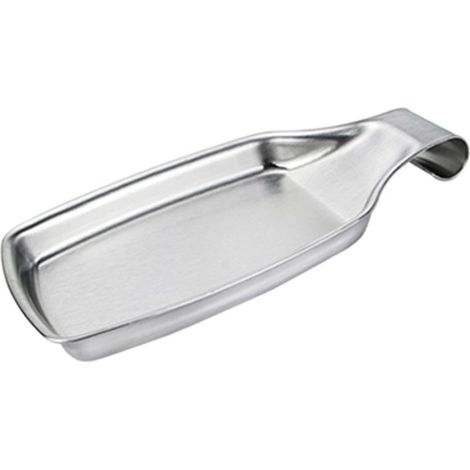 Reposes Cuillère en Acier Inoxydable Porte Cuillère Argent Repose Ustensiles Cuisine pour Couteaux Fourchettes (21 x 10.8 cm) (1/5)