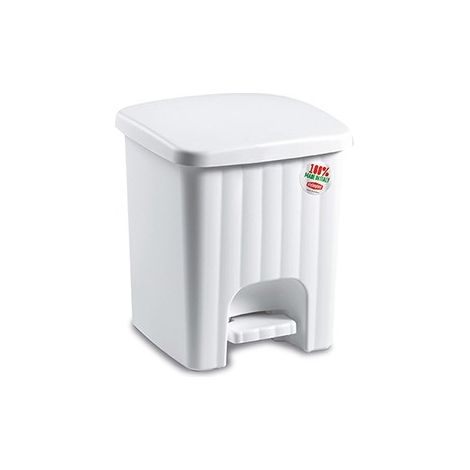 Pattumiera da bagno bianca Stefanplast 4,5 lt (1/4)
