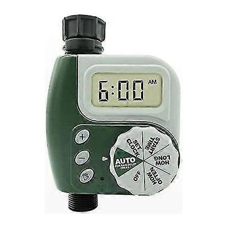 Minuteur d'arrosage intelligent avec affichage LED pour jardin, pelouse, balcon et terrasse : programmateur d'arrosage automatique. (1/5)