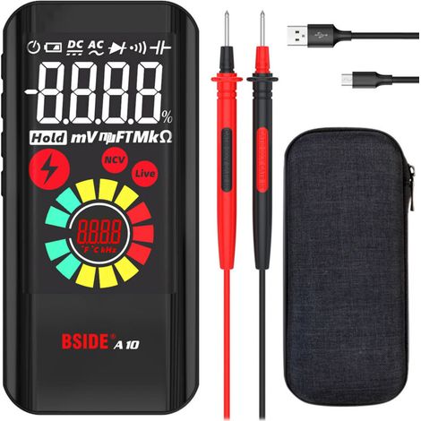Smart Digital Multimeter NCV Tester Voltmeter AC/DC Voltage Resistance Capacitance Frequency Diode Measurement (1/5)