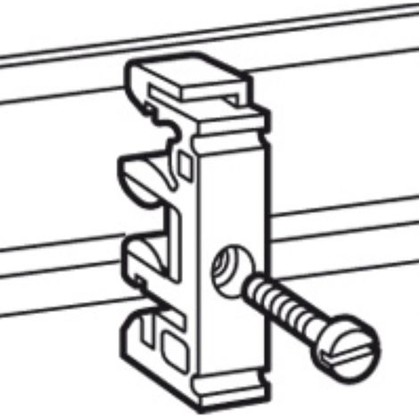 adaptateur rail / pas de vis 6 mm - boite de 100 - legrand 036479