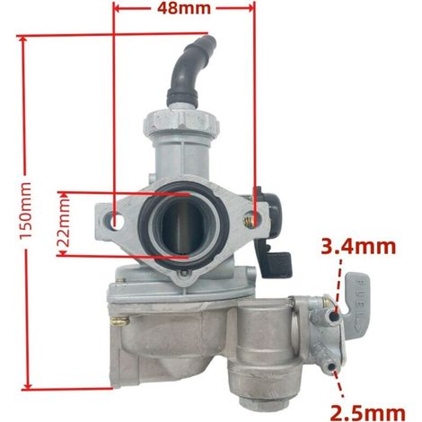 Carburateur TRX125 PZ22C 404-010 Système d'alimentation en carburant pour VTT Honda avec une efficacité d'atomisation élevée, un démarrage à froid en douceur et carburant – pièce de rechange d'origin