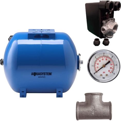Kit réservoir vessie AQUASYSTEM horizontal 80L - 1'' (1/5)