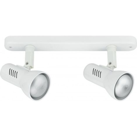 BARRA 2 SPOT CARRERA E27 28,5XH18,7CM BIANCA (1/2)