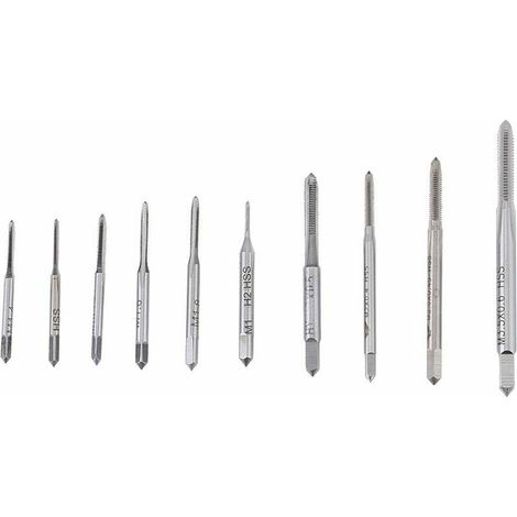 KZQ Maschinengewindebohrer M1 bis M3,5, Titan-Spiralnut, zylindrischer Kegelfräser, drei Schaftfräser, 10 Arten von Standards, M1, M1,2, M1,4, M1,6, M1,7, M1,8, M2, M2,5, M3, M (1/4)