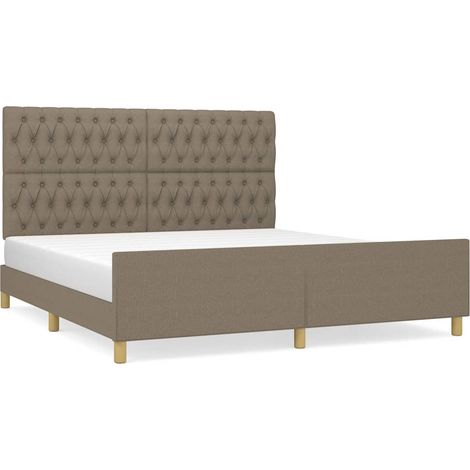 Maison Exclusive - Giroletto senza Materasso Tortora 180x200 cm in Tessuto (1/5)