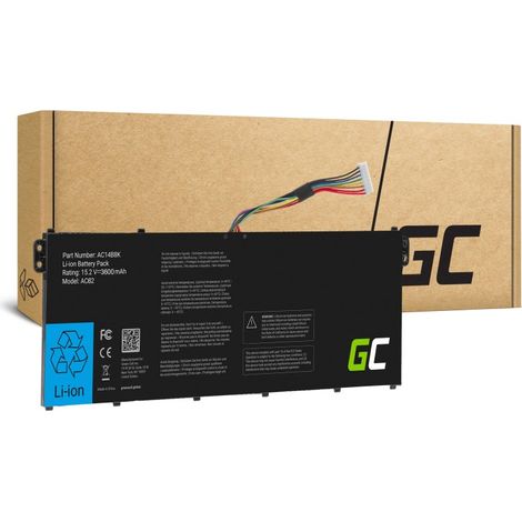 Green Cell AC14B8K AC14B3K AC14B7K Batterie pour Acer Aspire 5 A515-51G A515-52G A515-54 A515-54G A515-55 A515-55G ES 15 ES1-572 E5-771G R5-571TG V3-372 Swift 3 SF314-52G SF314-54 Portable (3000mAh) ( (1/5)