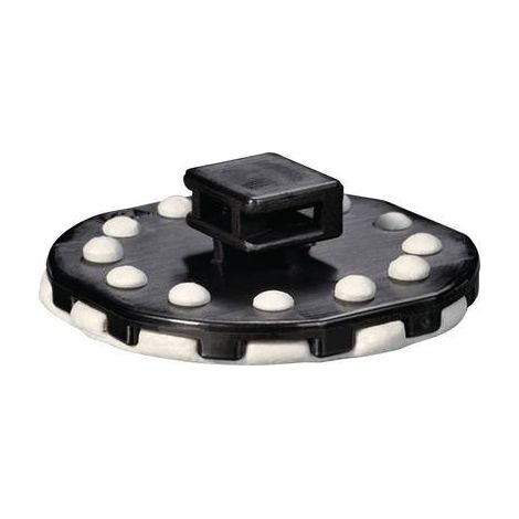 HellermannTyton PMB5-PA66HS-BK Embase pour adhésif liquide colles pâteuses, colles liquides 151-02255 résistant à la chaleur noir 1 pc(s) R042161 (1/2)