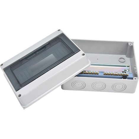 Boîte de distribution étanche IP65 8 voies, coffret électrique extérieur pour disjoncteur (1/5)