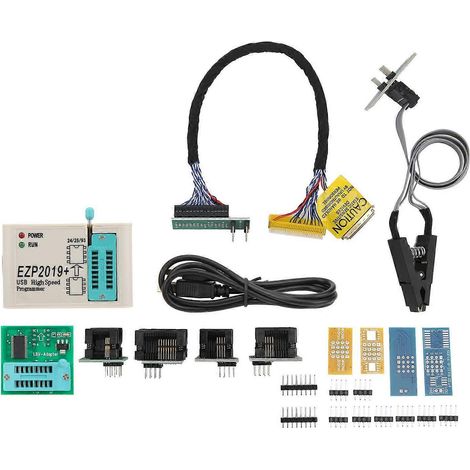 Connecteur de programmation haute vitesse USB 2.0 12 Mbit/s, 12 emplacements pour puces des séries 25/25/26/93, EZP2019