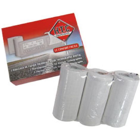 3 Rouleaux papier thermique pour tachographe e1 e2 e3 e5