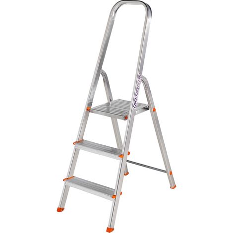 EURO VANADIUM - Escalera de aluminio de 3 peldaños