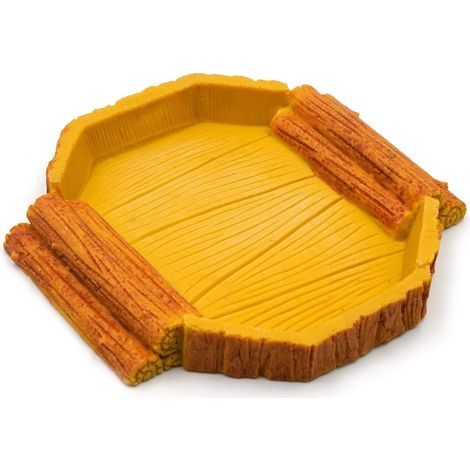 Bol Alimentaire Reptiles - Résine Écologique - 14 x 14,7 x 1,7 cm - Convient Terrariums - Pour Lézards Tortues Geckos Amphibiens - 1 Pièce (1/5)