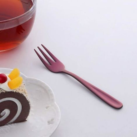 Fourchette A Dessert - Acier Inoxydable - 14 Cm - Pour Gateaux Fruits Et Salade - Lot De 8 (1/5)