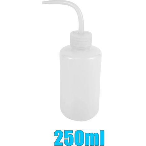 Bouteille souple en plastique transparent de 250 ml pour arroser les plantes en pot, les sauces et les huiles essentielles. Diffuseur. Nettoyage facile. (1/5)