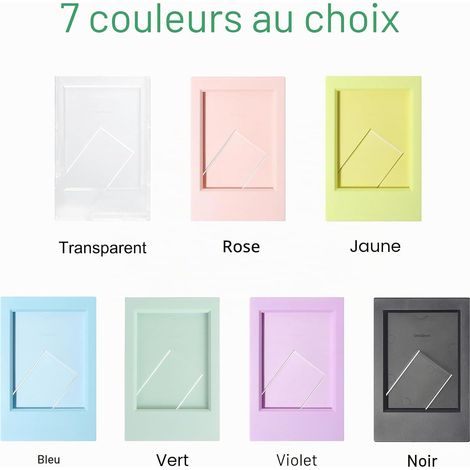 Polaroid Instax Mini Cadres Photo Compatibles 12/11/9/8/7/70/90/EVO + Film 3 Pouces Mini Cadre Photo, Créatif Petit Cadres Photo Colorés, pour 3-In Photos, Décoration Cadre Photo (1/5)