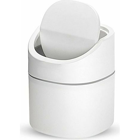 Basurero pequeño de sobremesa, mini basurero de escritorio de cocina, basurero de oficina, usado en sala de estar, dormitorio y oficina, basurero de plástico para interiores. Basurero pequeño de sobre (1/5)