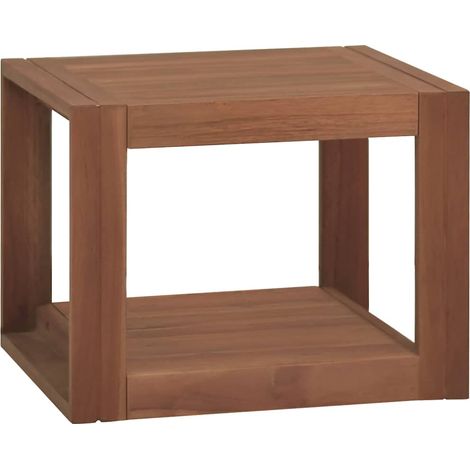 Wand-Badregal 45x45x35 cm Massivholz Teak