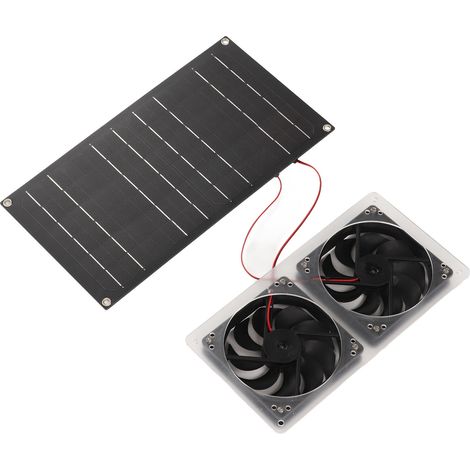 100W wasserdichter Solar-Luftabsauger, Doppelsaugventilator für Wohnmobil, Boot, Gewächshaus, Badezimmer. (1/5)
