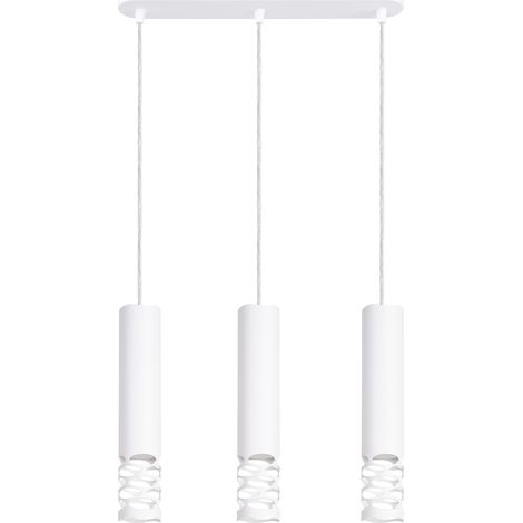 Lampada a sospensione Liro bianco 40x125x6cm Sollux (1/5)