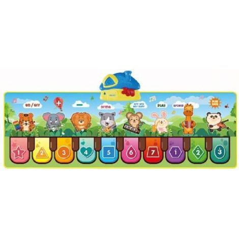 Tapis de danse enfant haute qualité, tapis piano bébé multifonction, jouet d'éveil musical avec pédales, gym d'exercice précoce (1/5)