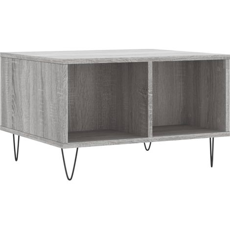 Maison Exclusive - Mesa de centro madera contrachapada gris Sonom
