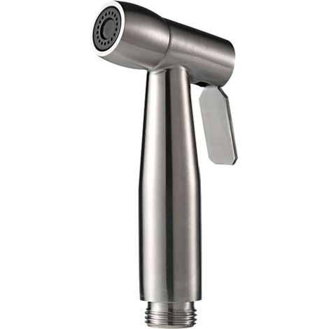 Pulvérisateur de toilette à main en acier inoxydable, bidet, hygiène personnelle et pulvérisateur de toilette avec contrôle de la pression d'eau réglable (buse) (1/5)