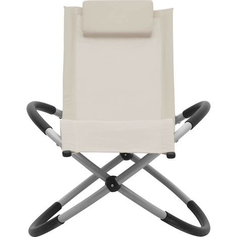 Maison Exclusive - Lettino Prendisole per Bambini in Acciaio Crema (1/5)
