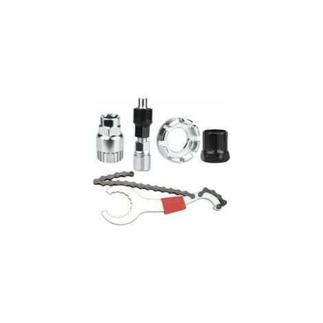 Herramienta para reparar bicicletas, herramienta para desmontar bicicletas, herramienta multifuncional para extraer cassettes de bicicleta con extractor de cadena de 5 a 11 ranuras, juego de extractor