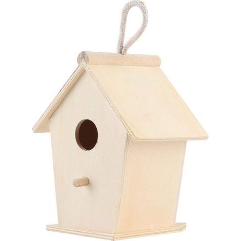 Wooden Bird Breeding Warmer Box, Wooden Outdoor Hanging Cage, Pet Supplies for Parakeets (1/5)